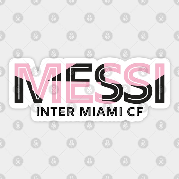 Lionel Messi Miami Soccer Sticker by Designedby-E
